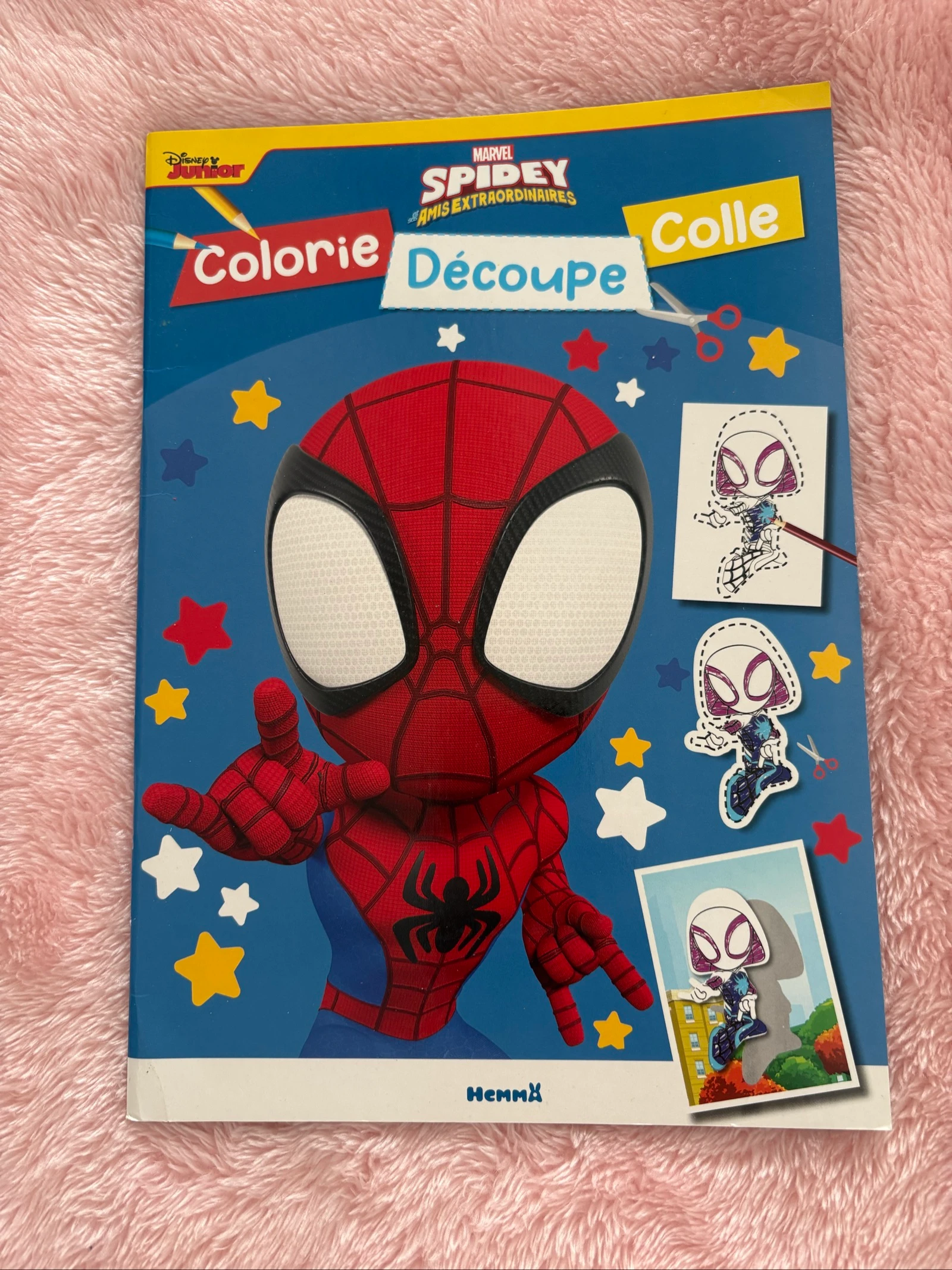 Lote de 4 livros de atividades e colorir (Spidey, Minnie, Piratas, Animais marinhos) – photo 5